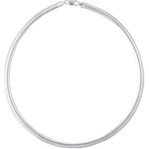 .95 Fine Sterling Silver Omega Choker OM616 NEW